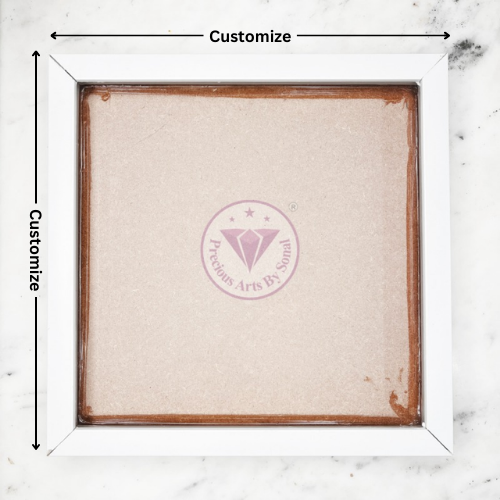 WPC White Floating Frame 1 Inch Depth With Mdf Base