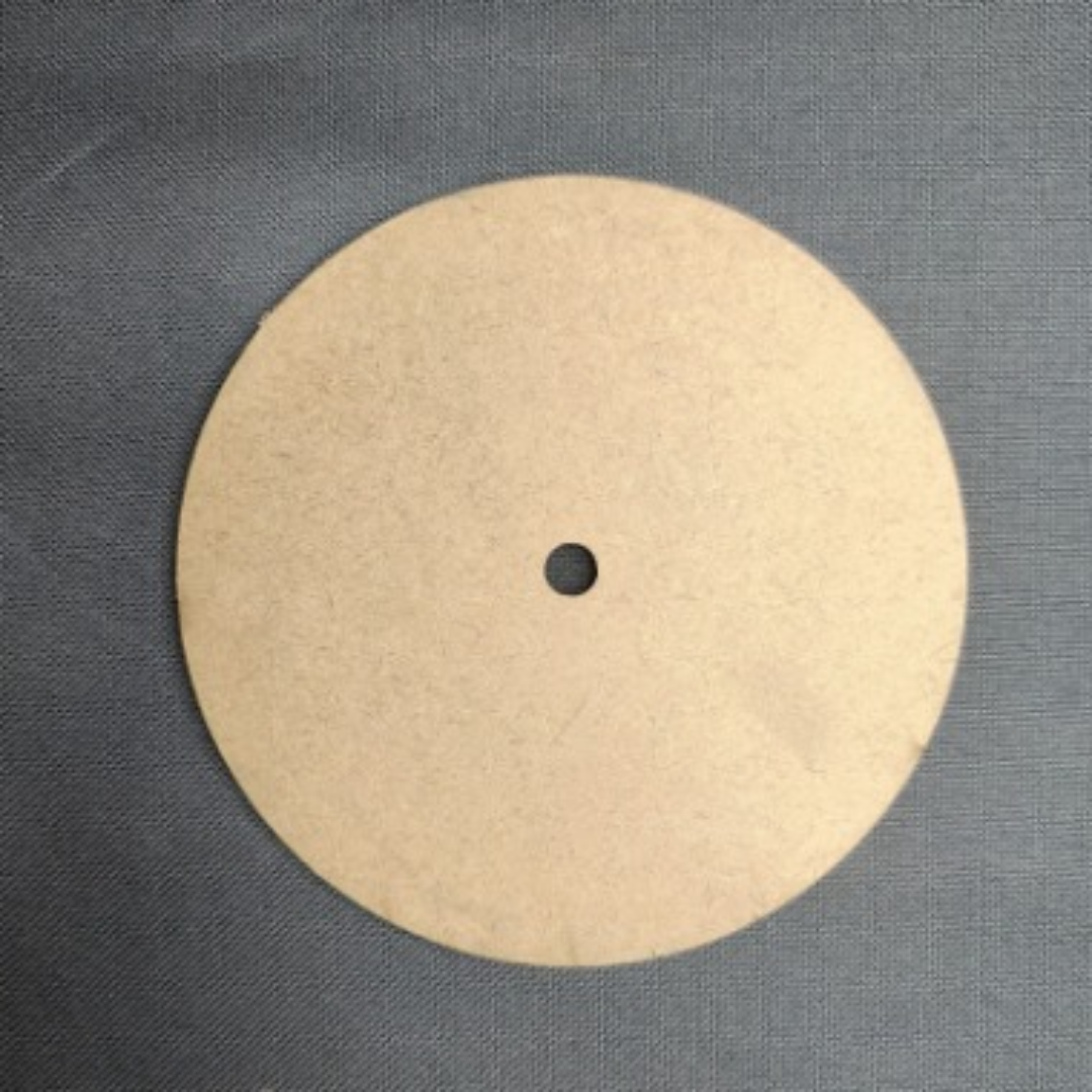 6 inch Clock MDF Round Base - 6mm