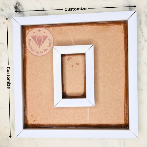 WPC White Floating Frame 1 Inch Depth With Mdf Base