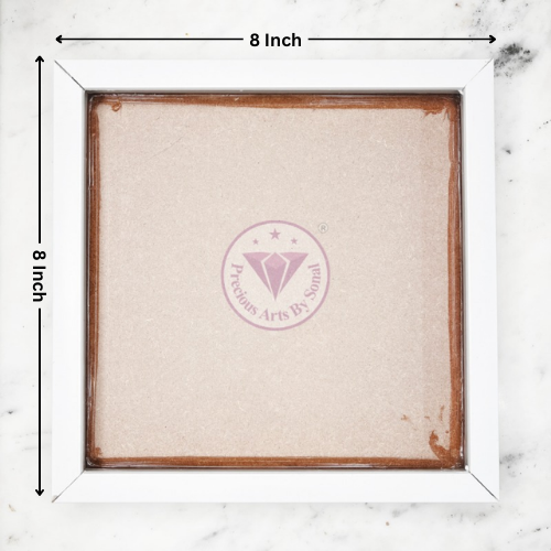 WPC White Floating Frame 1 Inch Depth With Mdf Base