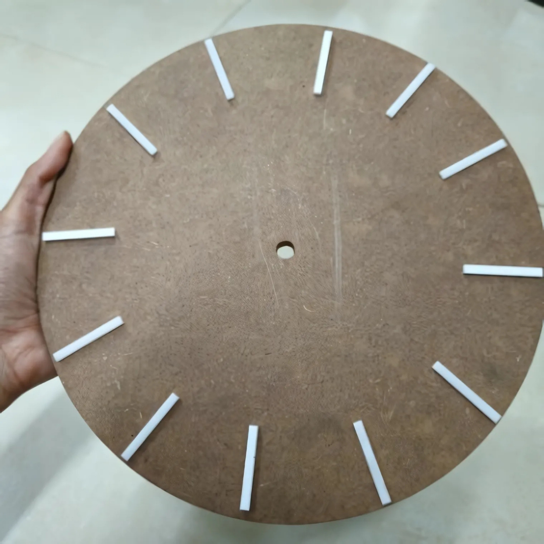 0.7 inch Clock only Stick White Acrylic
