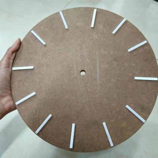 0.7 inch Clock only Stick White Acrylic
