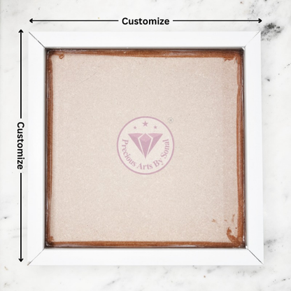 WPC White Floating Frame 1 Inch Depth With Mdf Base