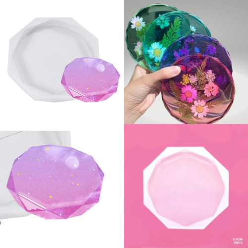 6.9cm Octagon Coaster Mold