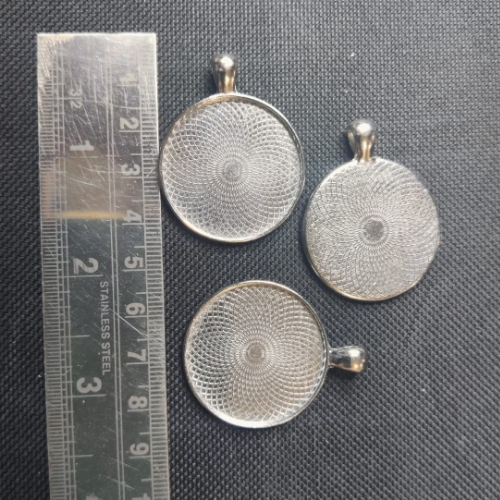Silver Pendant - Round Plain