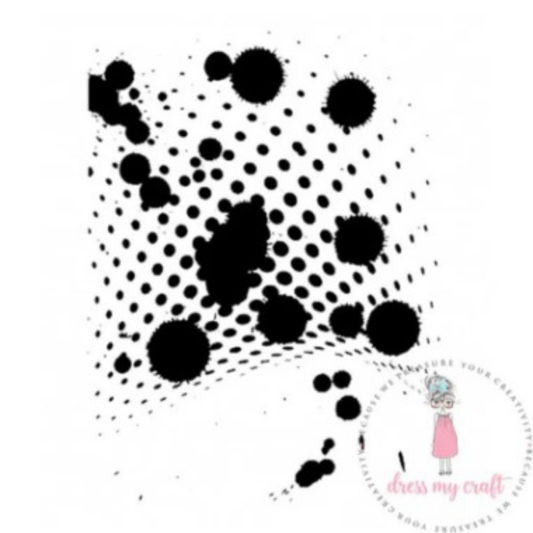 Watercolor Splatter -Stencil