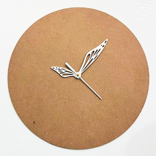White Butterfly Clock Hands - Design 3