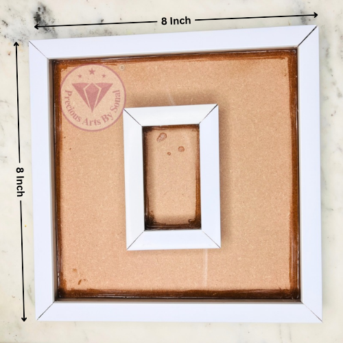 WPC White Floating Frame 1 Inch Depth With Mdf Base