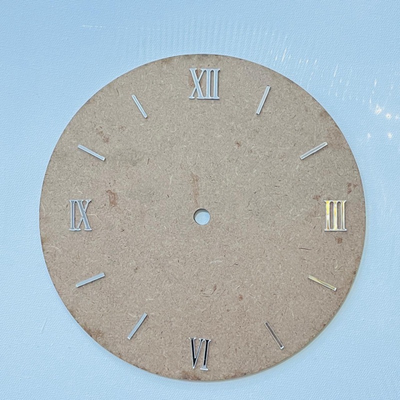 62282c5794e4b_7115_9019 0.7 Inch Silver Numbers Clock (Roman And Sticks) - Image 1