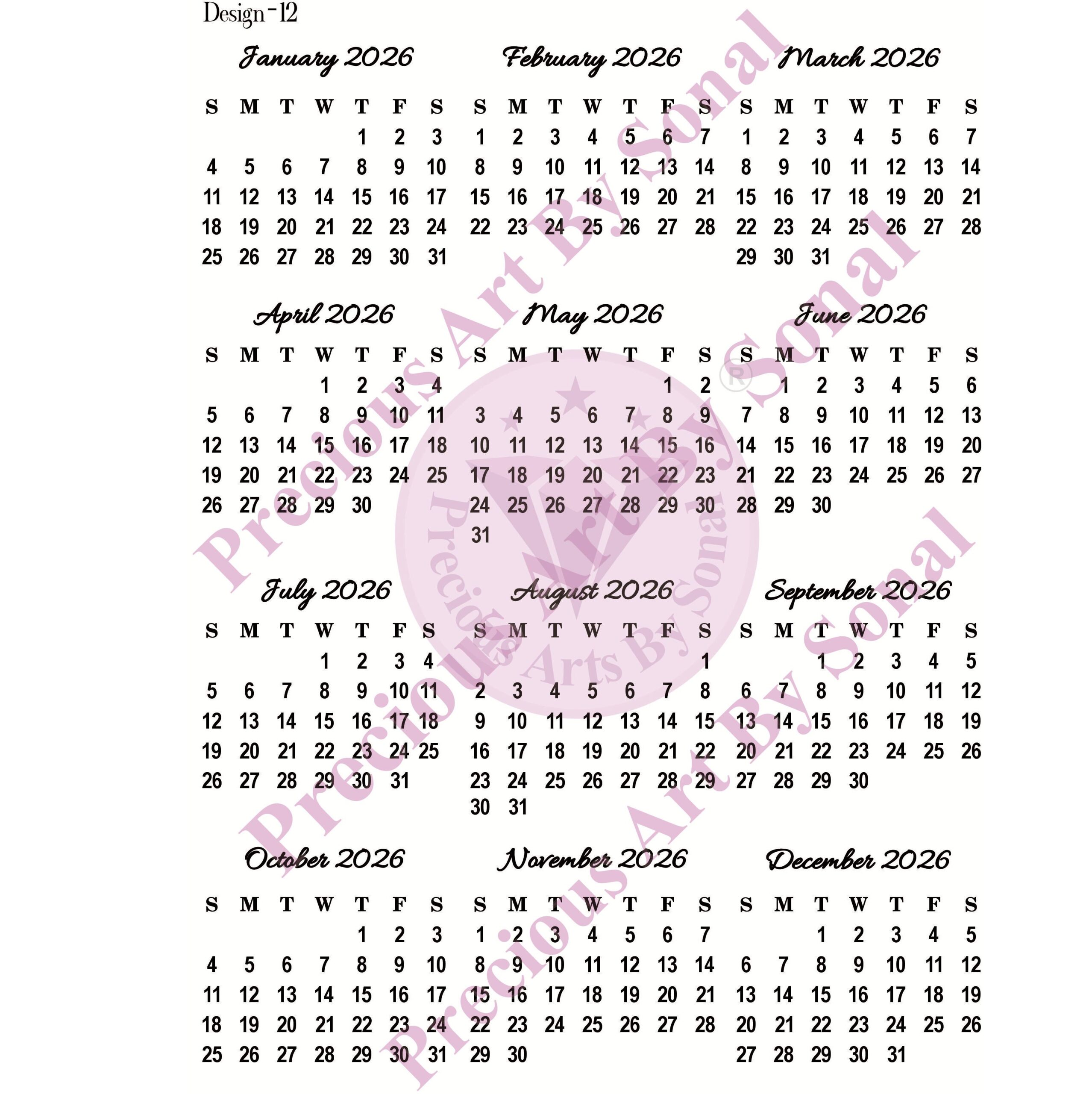 Insert sheet 12 Insert Sheet - 12 - Image 1