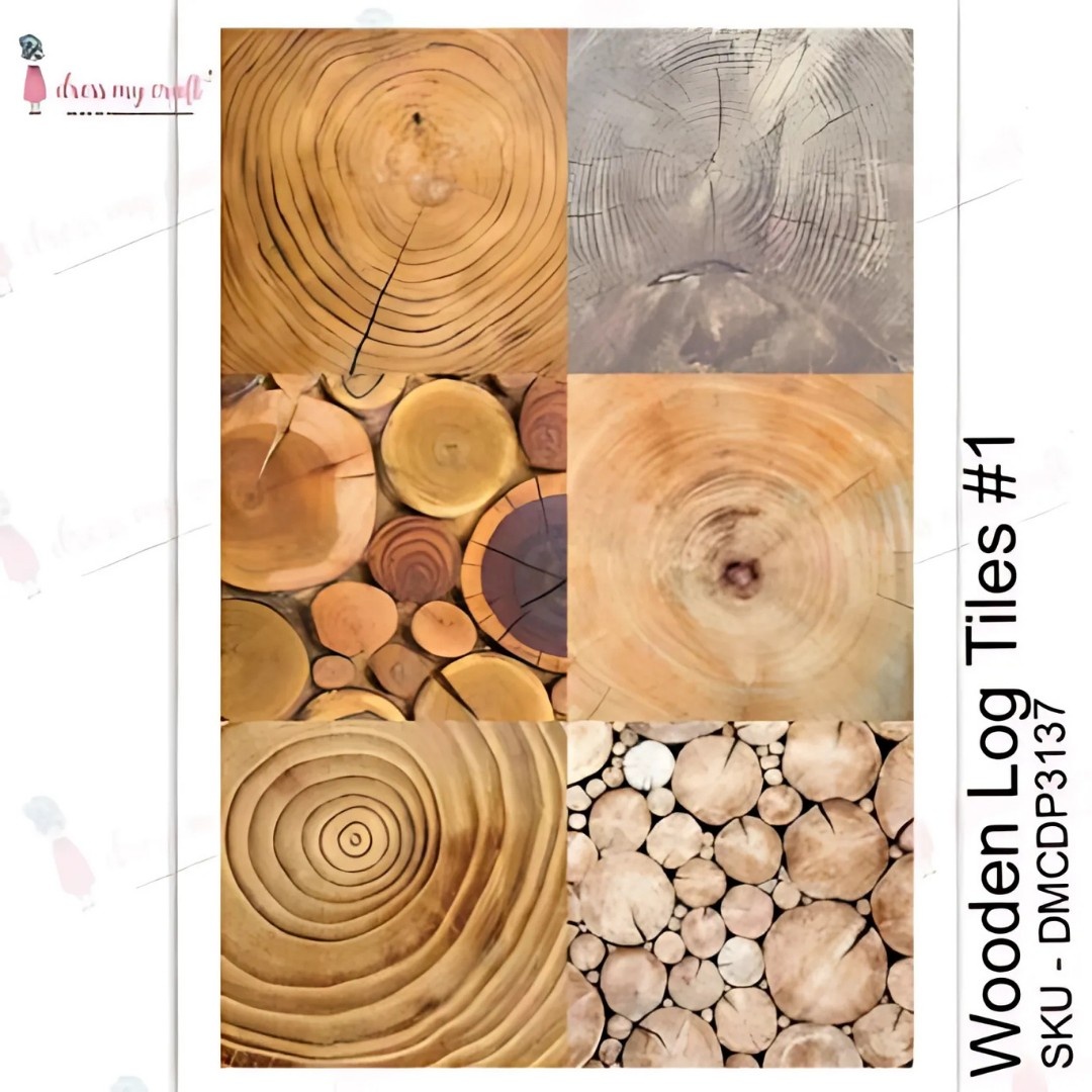 WoodenLogTiles1-TransferM Wooden Log Tiles #1 - Transfer Me - Image 1