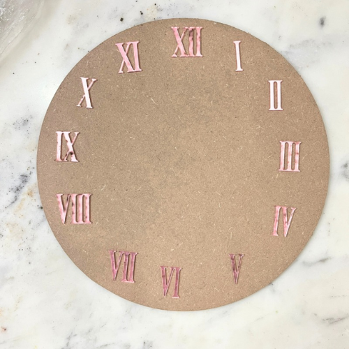 1 inch Rose Gold Roman Clock Numbers 1 inch Rose Gold Roman Clock Numbers - Image 1