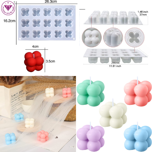 15 Cavity Bubble Candle Mold 15 Cavity Bubble Candle Mold - Image 1