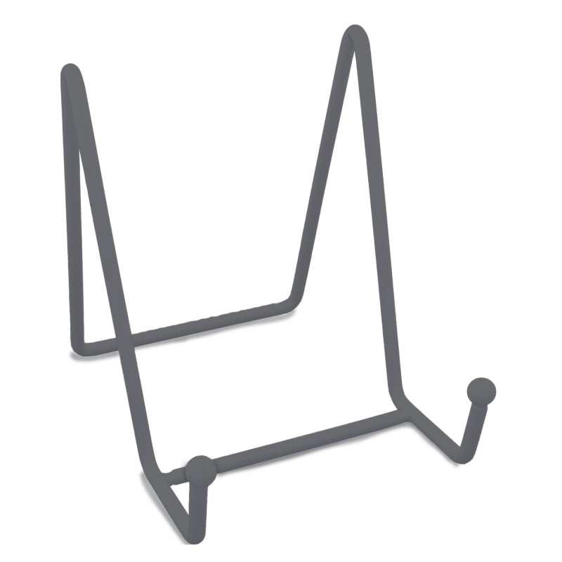 62282c5794e4b_1400_1634 6 inch N Grey Metal Stand - Image 1