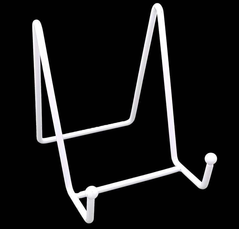 62282c5794e4b_1402_1636 6 inch N White Metal Stand - Image 1