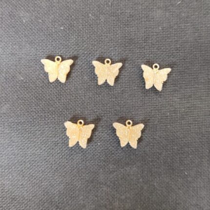 Golden Butterfly 9 Charm