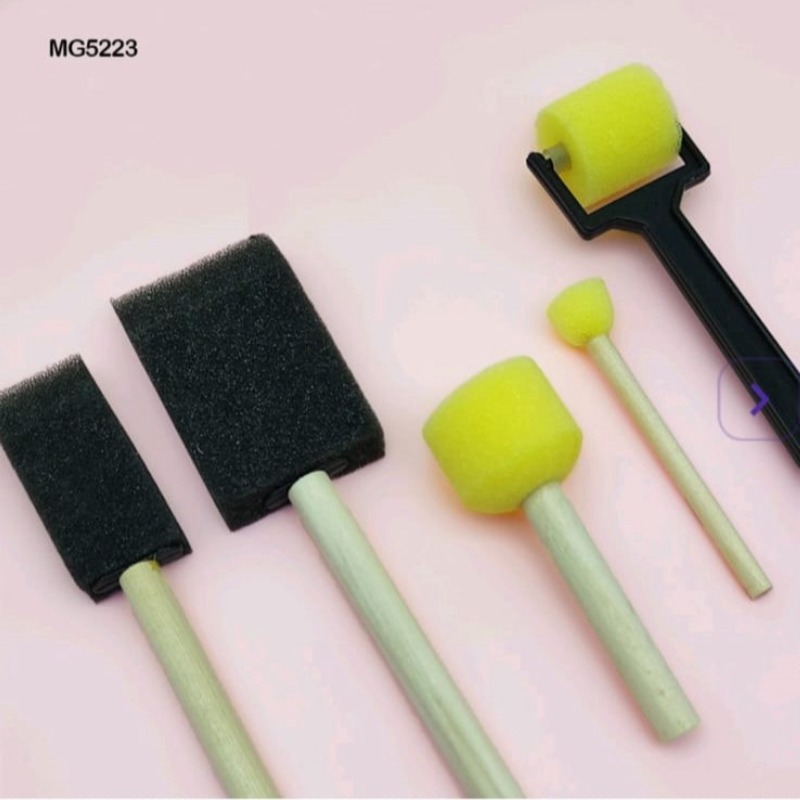 62282c5794e4b_2399_2904 5pc Mixed Sponge Brush And Tool - Image 1