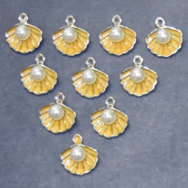 Yellow Pearl Shell Charm