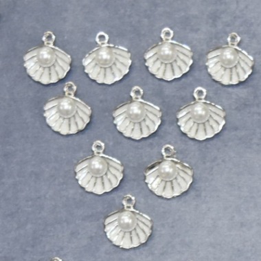 White Pearl Shell Charm