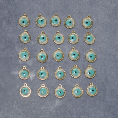 Green Evil Eye 8 Charm