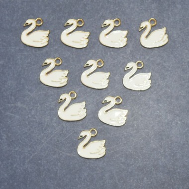 Swan White Charm