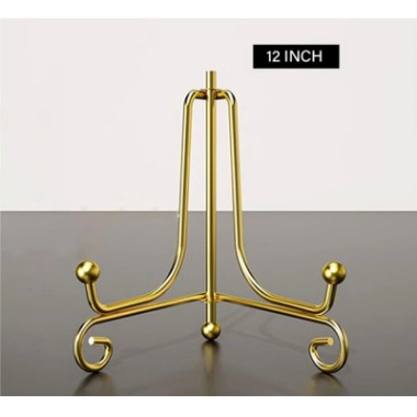 62282c5794e4b_4994_6630 12 inch Golden Metal Stand - Type Foldable Type 2 - Image 1