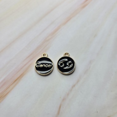 Black Cancer Horoscope Charm