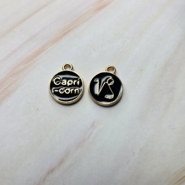 Black Capricorn Horoscope Charm