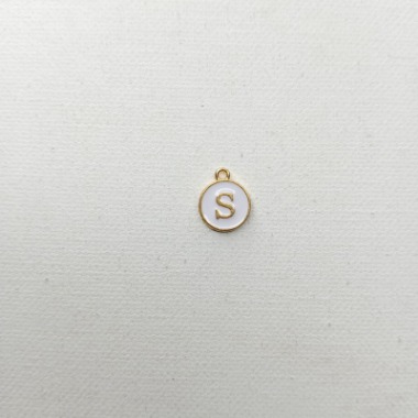 White - Charm Initial S