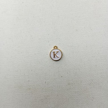 White - Charm Initial K