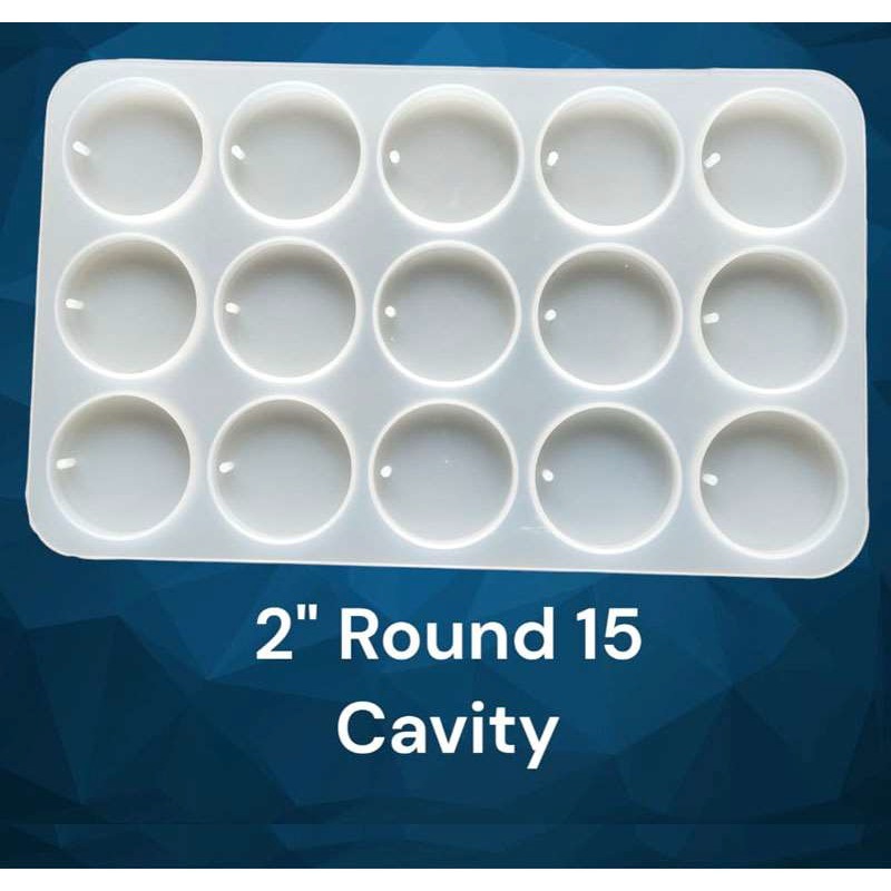62282c5794e4b_6756_8552 2 inch Round 15 Cavity with Hole Mold - Image 1