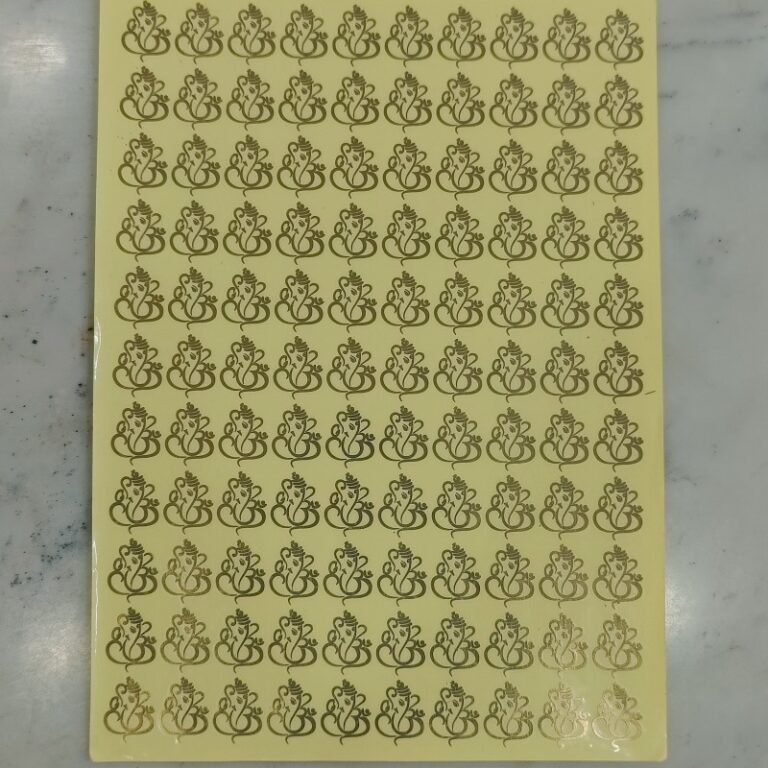 Metallic Sheet Golden - Rakhi Design 1