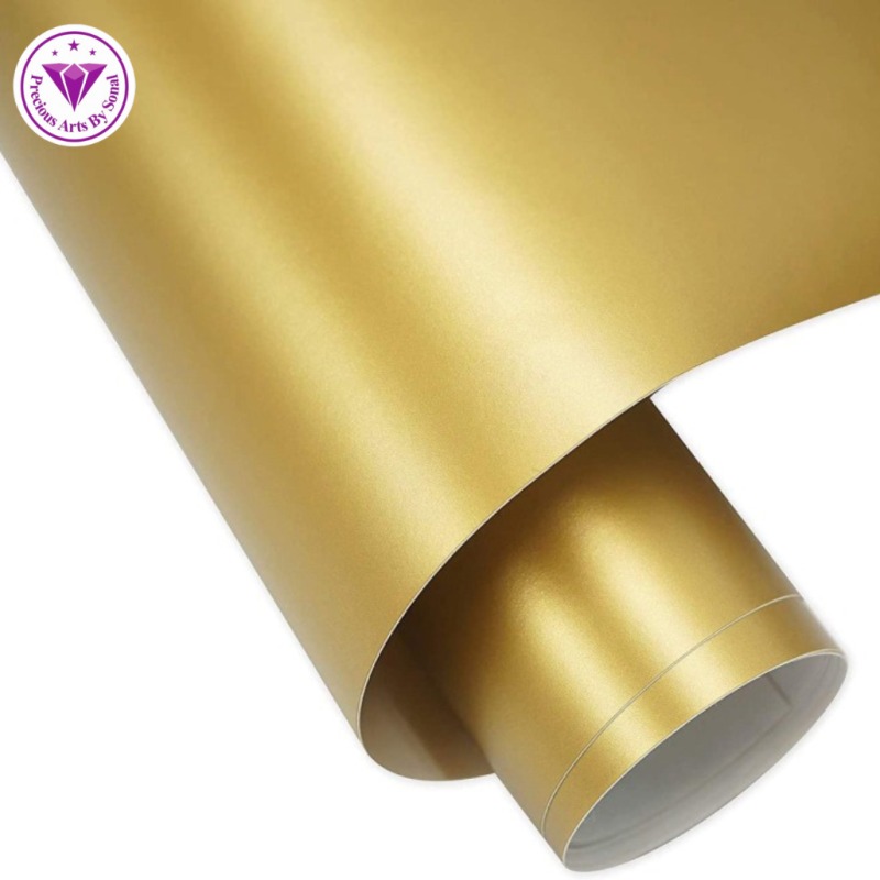 62282c5794e4b_8261_10559 Matt Gold Vinyl For Plotter Cutting 1 sq feet - Image 1