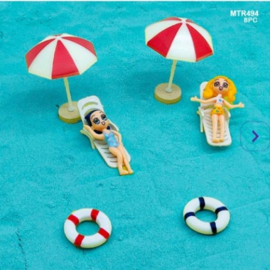 Beach Set Miniature - 8pcs