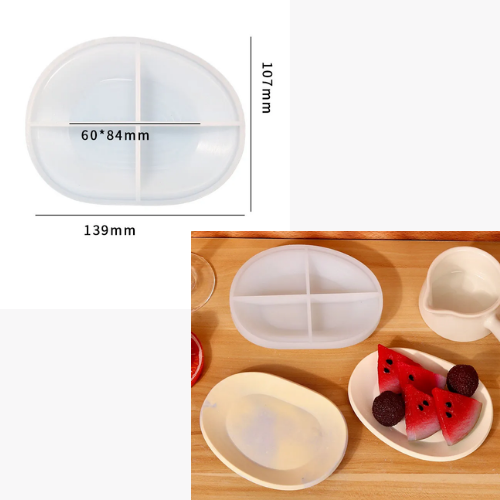 Big Oval Bowl Mold Big Oval Trinket Tray Mold - Image 1