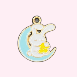 Rabbit Moon 1 Skyblue Charm