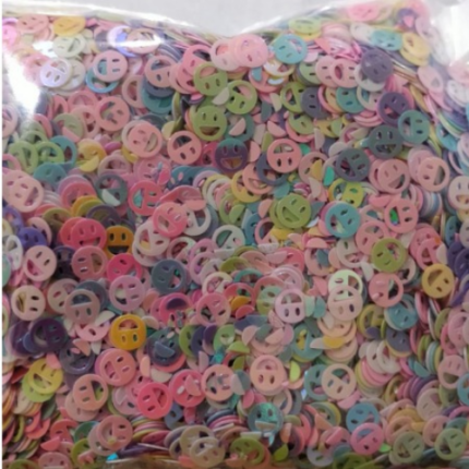 Sequins Multi Smile 6mm
