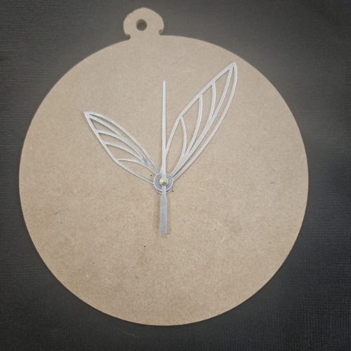Silver Butterfly clock Hands - Design 1 Silver Butterfly clock Hands - Design 1 - Image 1