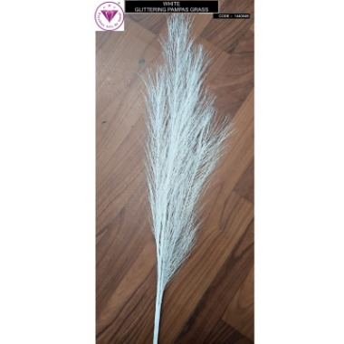 White Glittering Pampas Grass