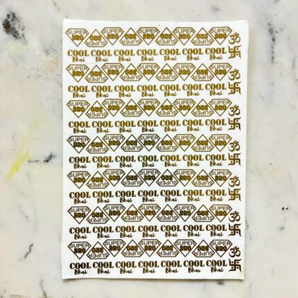 Metallic Sheet Golden - Rakhi Design 20