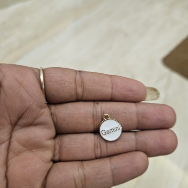 White - Gemini Horoscope Charm