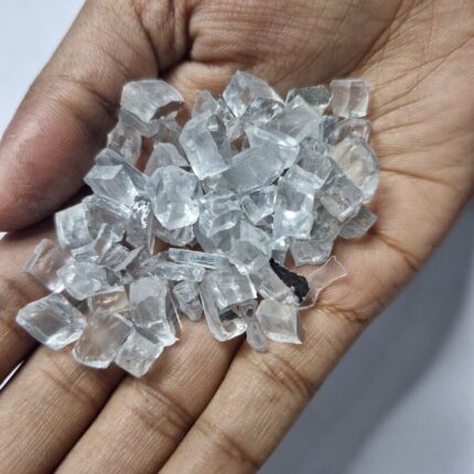 Small Silver Reflective Glass