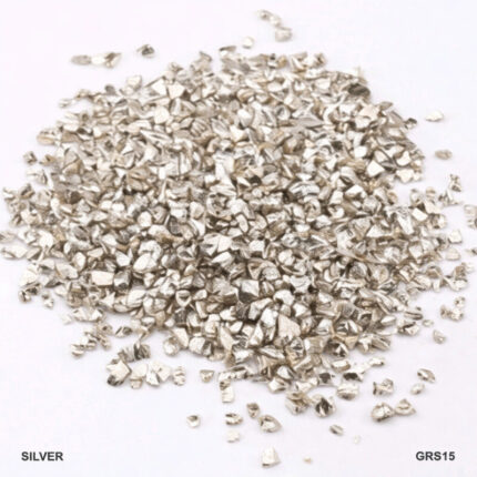 Silver - Small Glass Granules - 150gm