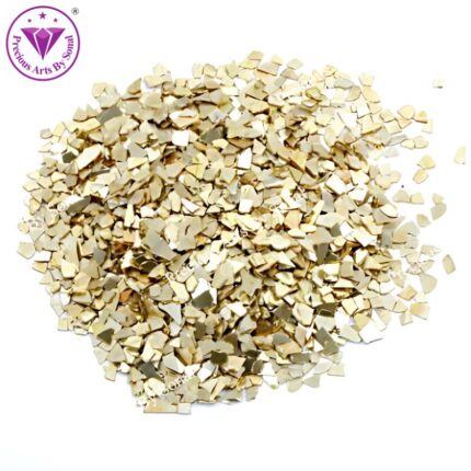 Golden - Big Metallic Glass Chips - 100gm