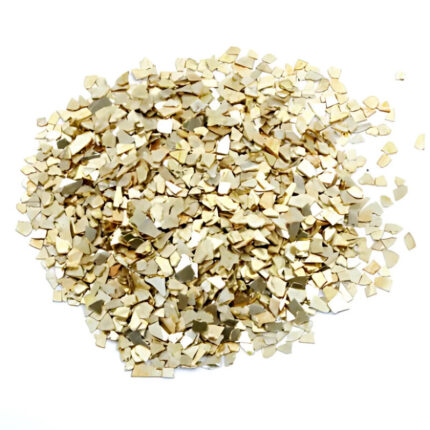 Golden - Big Metallic Glass Chips - 100gm