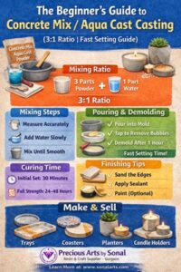 concrete mix aqua cast casting for beginners 3:1 ratio guide